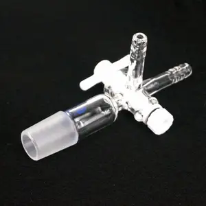 2429 Соединительный лабораторный вакуумный адаптер с шланговыми соединениями 8 мм, стеклянный запорный инструмент