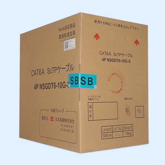 Кабель nissencable NIPPON SEISEN Cat.6A 305M CAT 6A Ethernet кабель STP для помещения Lan сеть