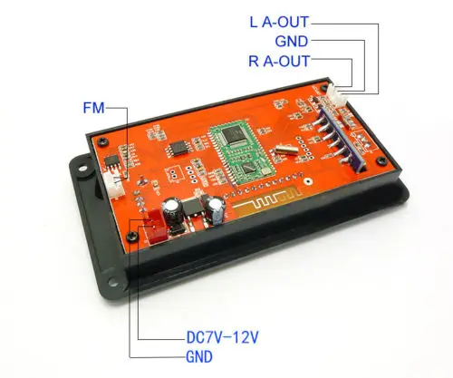 1 шт. 4 0 Bluetooth MP3 декодирующая плата модуль LED DIY AUX FM папки переключатель|mp3 decoder board|mp3