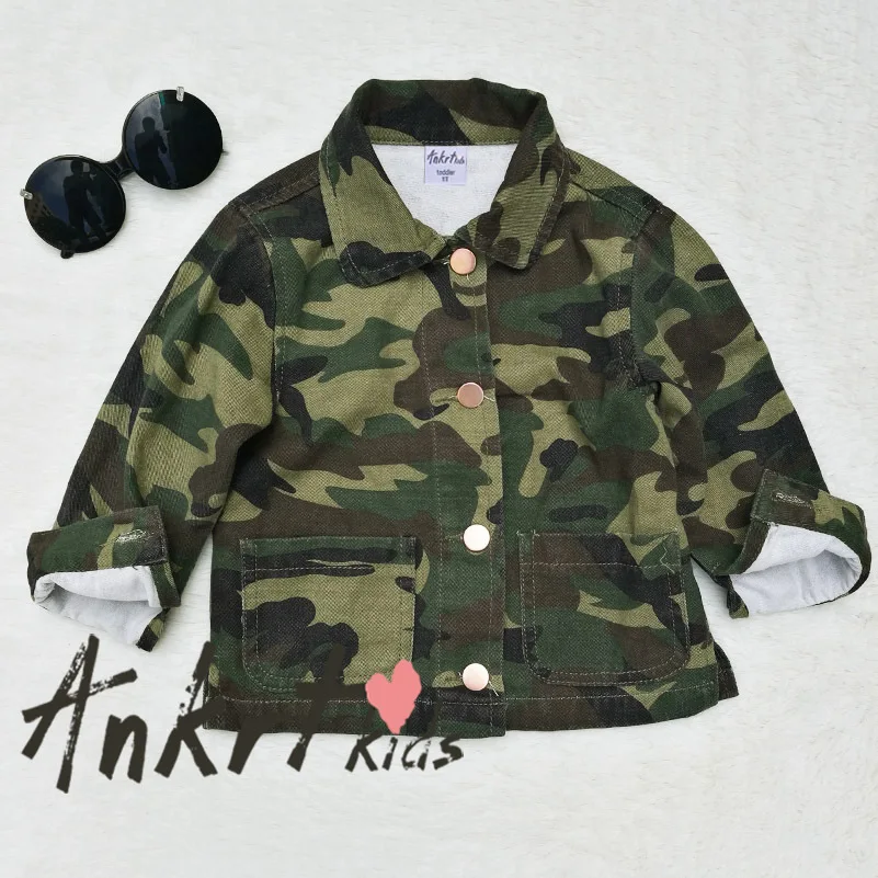 back heart Осенние куртки для мальчиков и девочек, пальто, куртка-бомбер, армейская зеленая ветровка зимняя куртка для мальчиков, детский камуфляж - Цвет: back heart