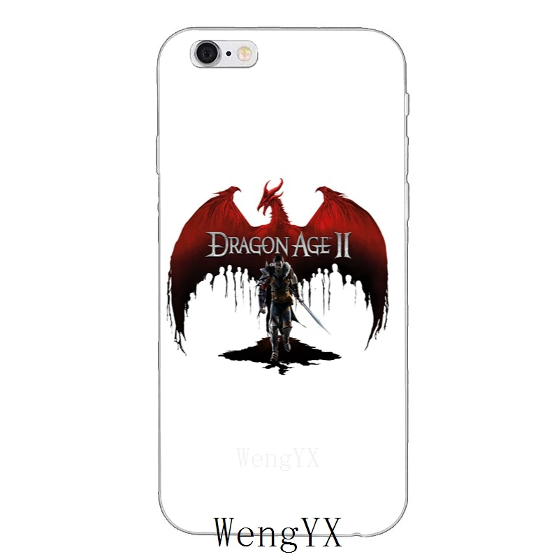 Тонкий силиконовый мягкий чехол для телефона Dragon Age инквизиция iPhone 4 4s 5 5s 5c SE 6 6s plus