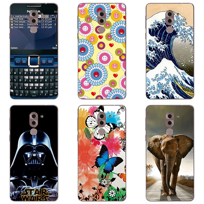 hard Plastic phone case cover For Huawei Honor 6X BLN-L21 BLN-AL10/TL00 shell printing Painted Flower |