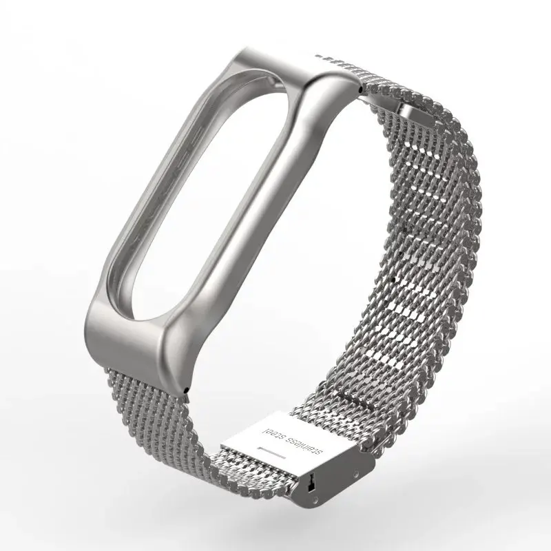 Оригинальные mijobs металлический ремешок для Xiaomi mi Band 2 без винтов