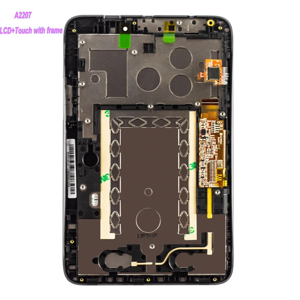7 ''ЖК-дисплей для lenovo Ideapad A2107 A2207 сменный ЖК-дисплей сенсорный экран панель дигитайзер стекло с рамкой в сборе