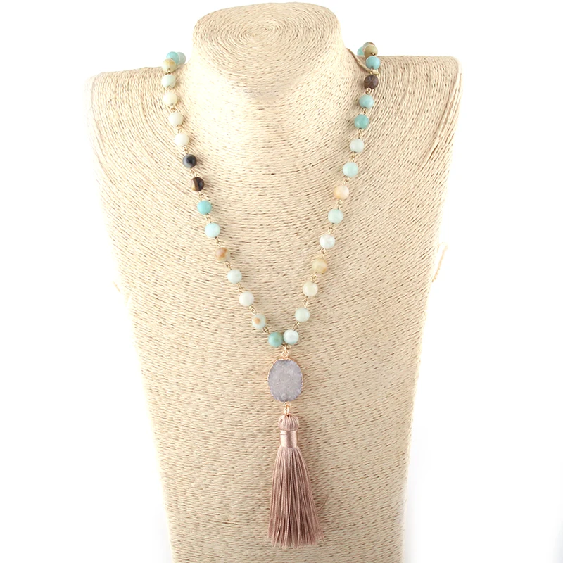 Женское Ожерелье MOODPC длинное ожерелье с кисточками овальное/квадратное |