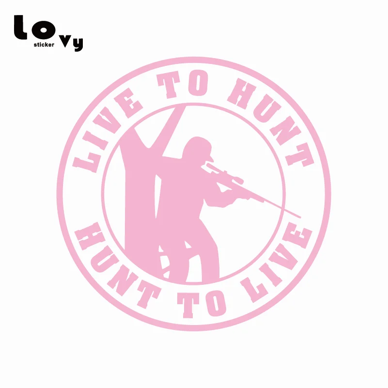 Виниловая наклейка для автомобиля Live To Hunt охотничьего оленя оконная дверь