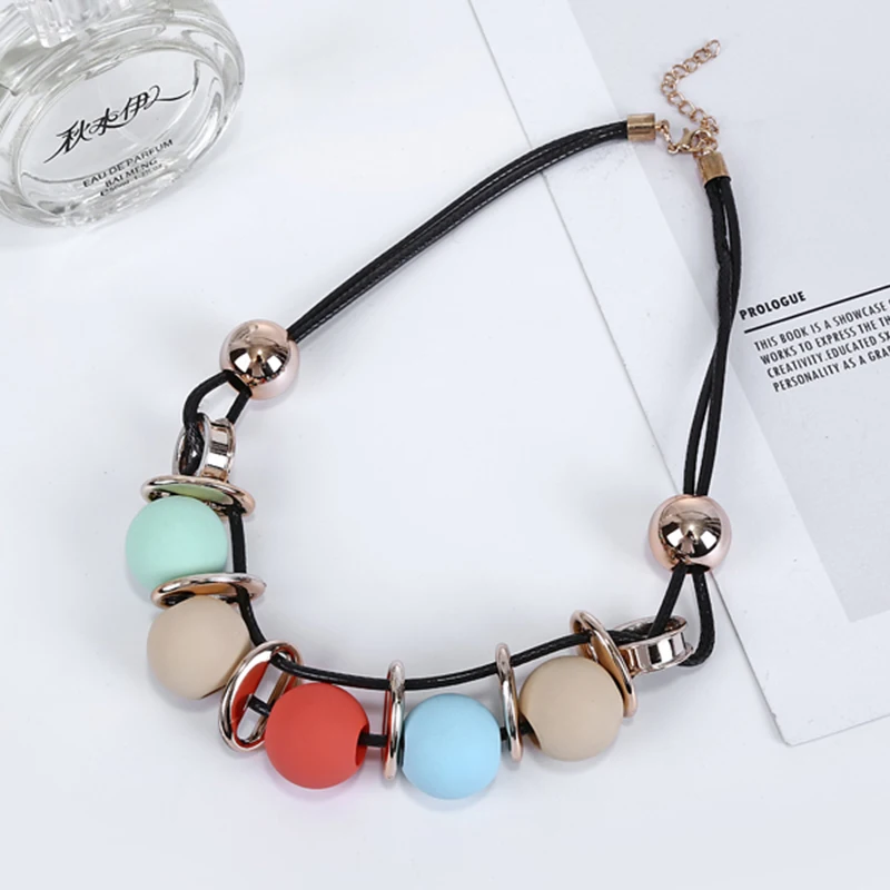 YAOLOGE модные колье бусины Оригинальное винтажное ожерелье Jewelry красочные цепочки