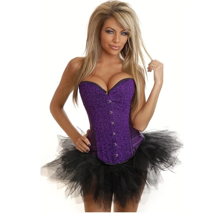 Атласная Костей Узелок Стимпанк Корсет Сексуальный Бюстье Женщины Корсетные и