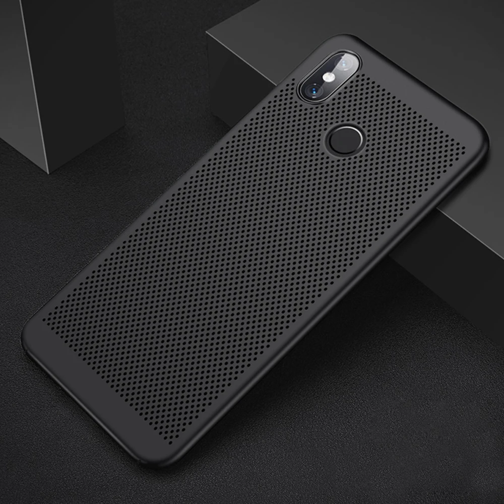 Black Дышащий матовый чехол для Xiaomi Redmi Note 7 6 Pro 5 Plus 5A Prime Y1 Note 4 4X Pro 4A 3 3 S, чехол для телефона - Цвет: Black