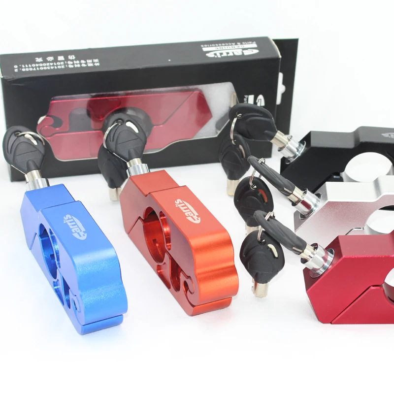 Мотоцикл руль блокировки Тормозной Рычаг безопасности Защита от кражи замок