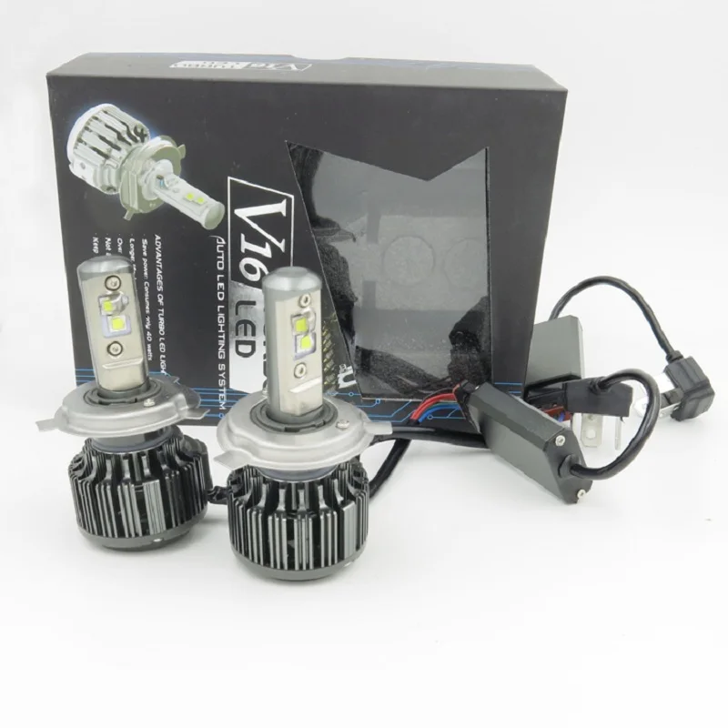 V16 TURBO H4 3 все in on H13 9004 9007 HB1 HB5 H4(H/L) 8000LM комплект для преобразования светодиодных фар
