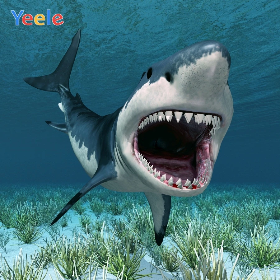 

Yeele Fiercely Shark Seaweed Baby Room Decor Photography Backdrops Personalized Photographic Backgrounds For Photo Studio