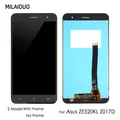 10 шт. ЖК-дисплей для Asus Zenfone GO ZB552KL X007D кодирующий преобразователь сенсорного экрана в сборе запасные части черный белый с рамкой