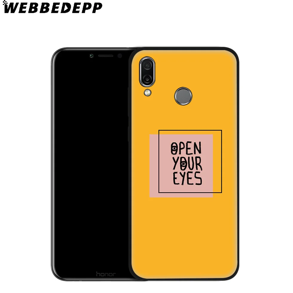 Эстетика желтый узор мягкий чехол для Huawei P8 P9 P10 P20 P30 Lite Pro P Smart Z Plus 2019 Y6 Prime 2018 2017 Mini |
