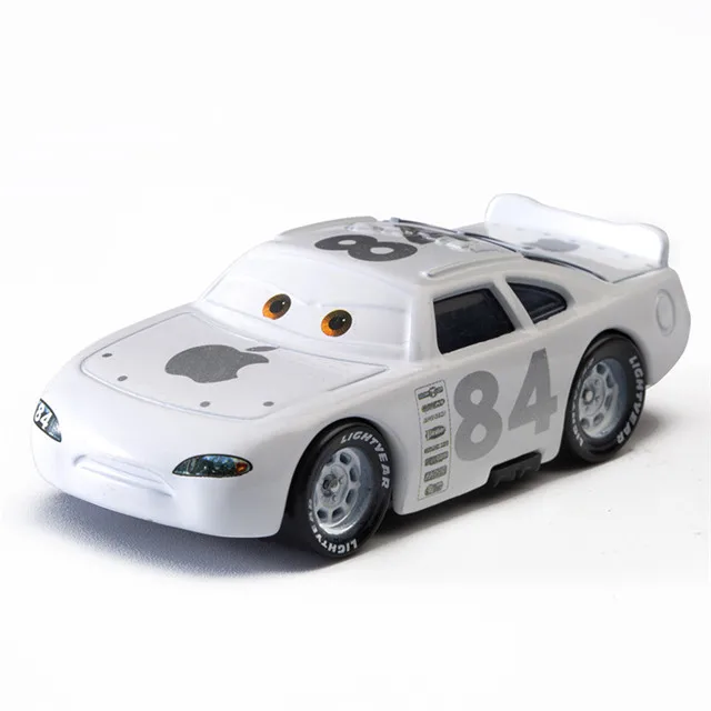 White apple Disney Pixar Cars 3 Jackson Storm Lightning McQueen Mater Cruz Ramirez 1:55 литая металлическая модель из сплава игрушка автомобиль ребенок подарок мальчик игрушка - Цвет: White apple