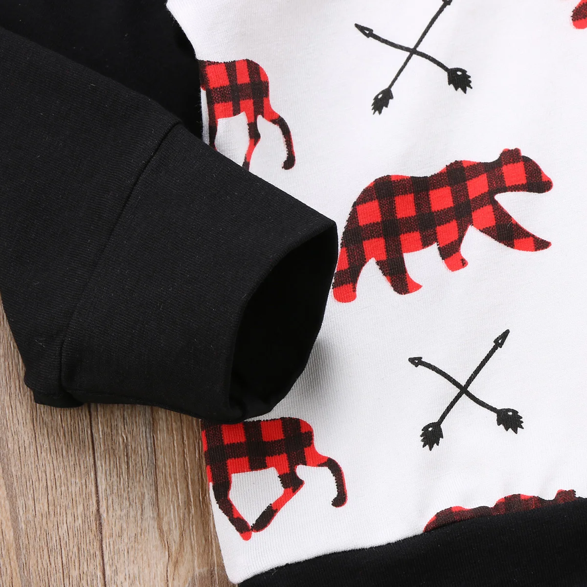2018 Newborn Infant Baby Boy Girl Hoodies Tops Plaid Pants Cartoon 2Pcs Outfits Anime Deer Set Christmas Xmas Clothes 45 | Детская