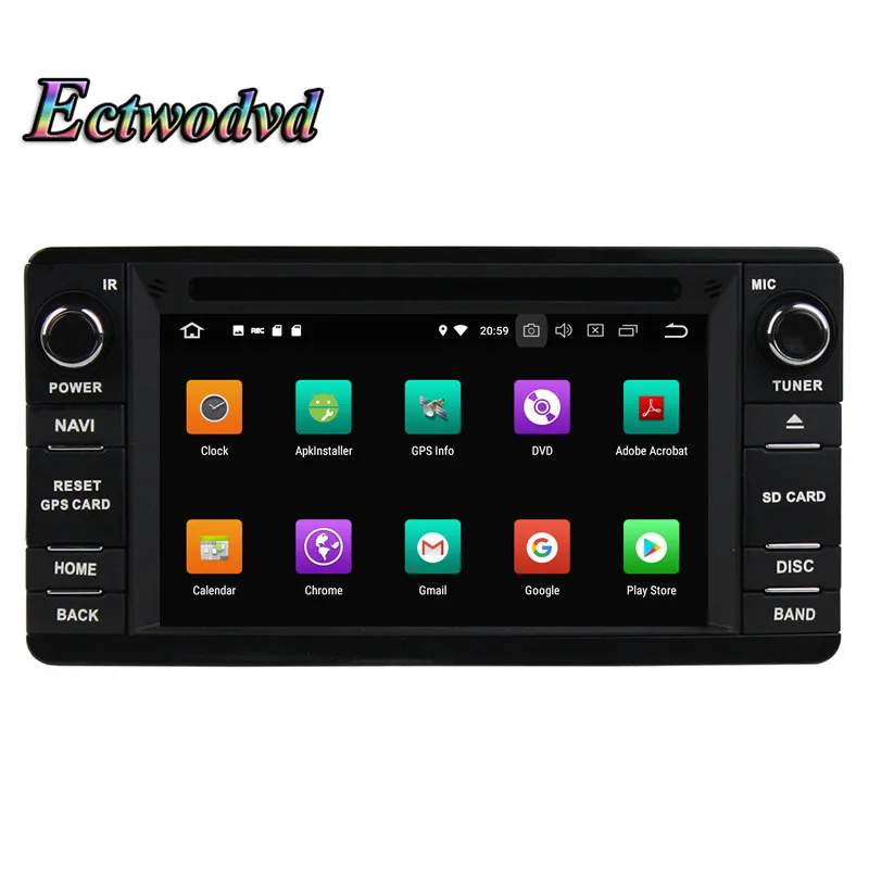 Ectwodvd Восьмиядерный 4G Android 8 0/четырехъядерный 7 1 Автомобильная dvd навигационная
