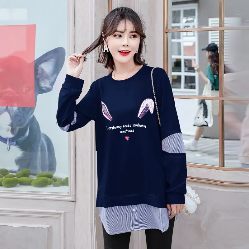 Одежда для беременных осень Костюмы 2 предмета комплект стильный Sweety лоскутное