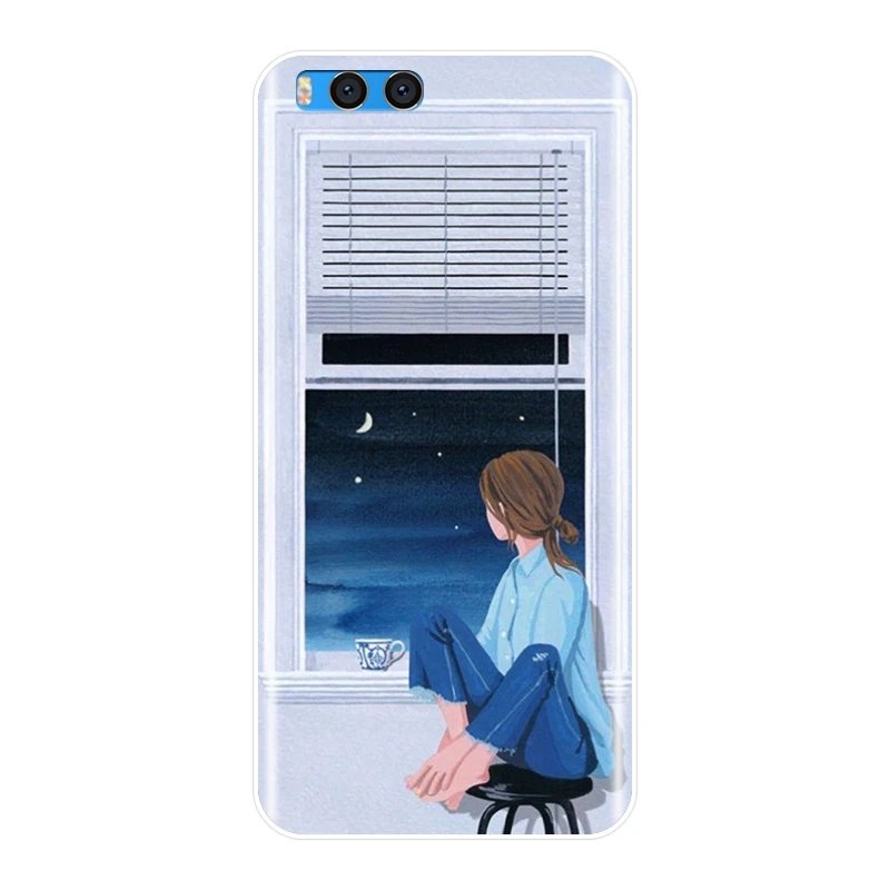 Задняя крышка из ТПУ Для Xiaomi Mi Note 1 2 3 Kpop Girl Корейский Японский эстетический Мягкий