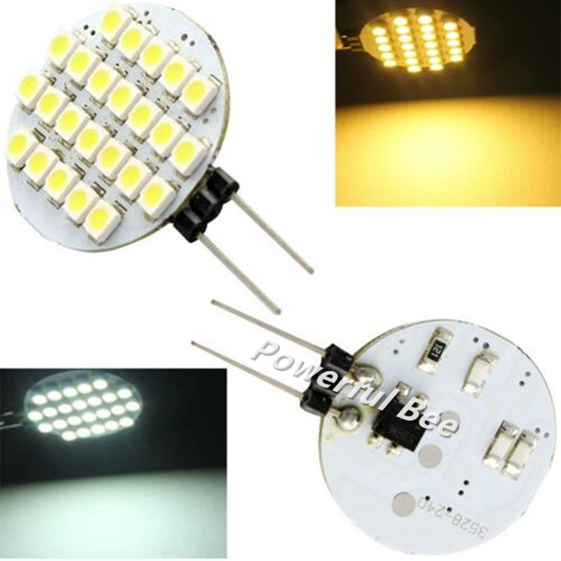 2 x G4 3528 24SMD Круглая Панель 1 8 Вт Светодиодная лампа для чтения холодного и теплого