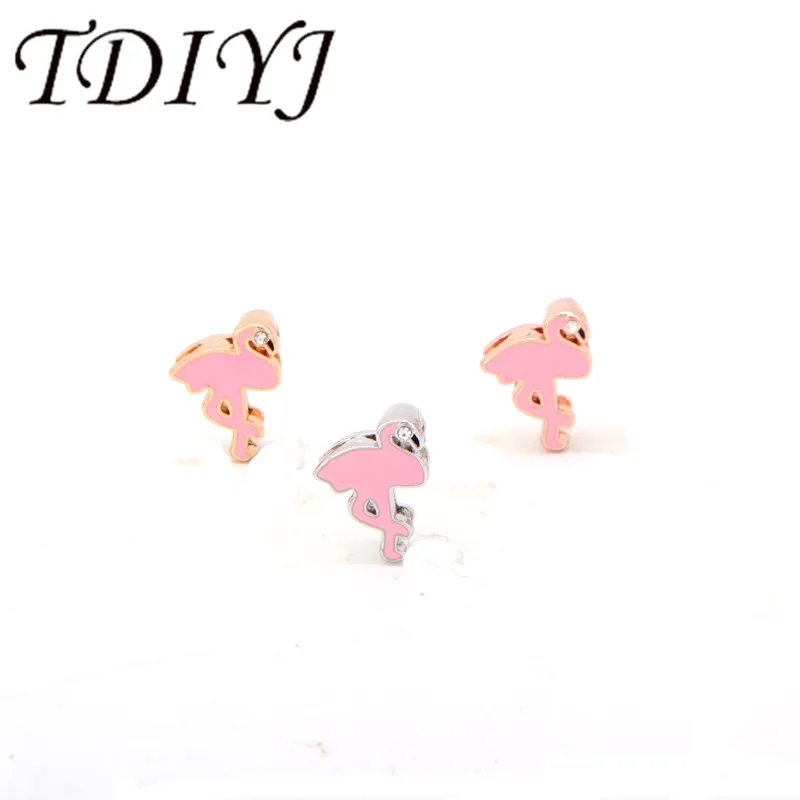 TDIYJ KEEPER Pink Flamingo Charm Keeper подходит для кожаного браслета женщин ювелирные изделия 3