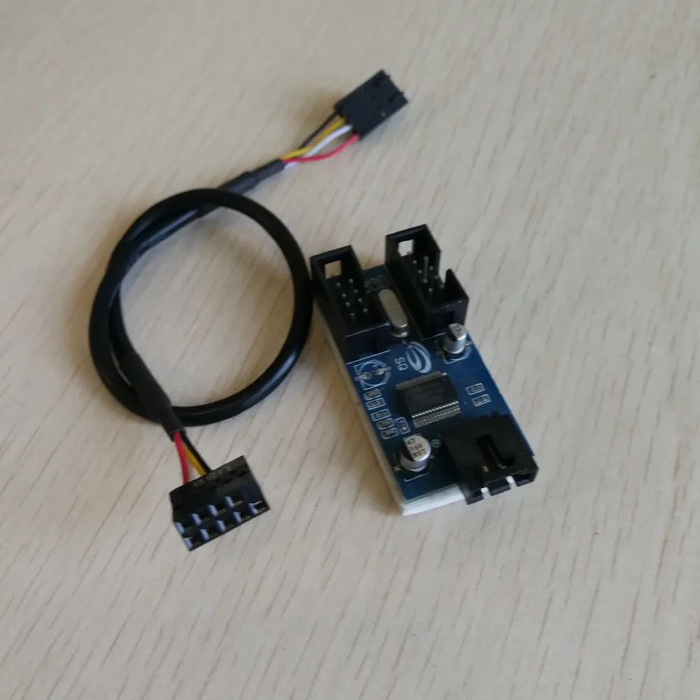 Чехол для ПК Внутренний 9Pin женский USB 2 0 на порта 9p сплиттер папа PCB чипсет