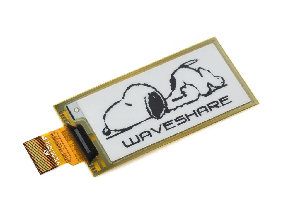 Waveshare 212x104 2 13 дюймовая Гибкая шляпа для E-Ink display Raspberry Pi(2B/3B/Zero W). Два цвета: черный