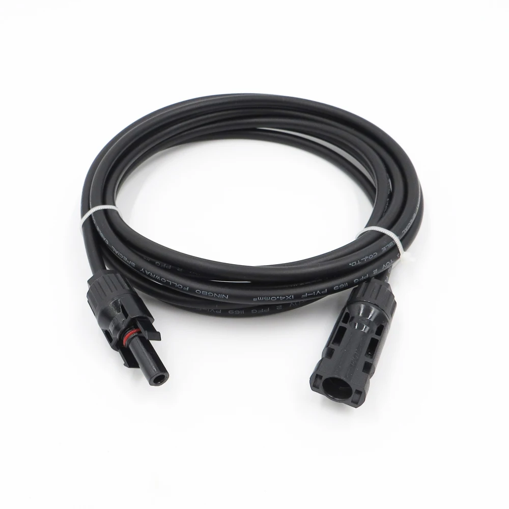 2.5mm2 14AWG 3ft 6ft 9ft 15ft 30ft MC4 разъем подключения филиал черный параллельно серии