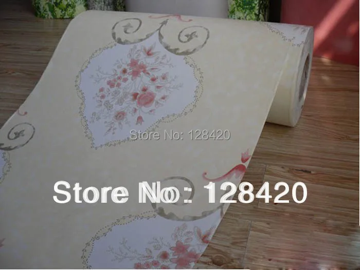 Fashion Europe Style flower pattern PVC wall paper sticker suitable for bedroom / living room home decor 019 | Обустройство дома