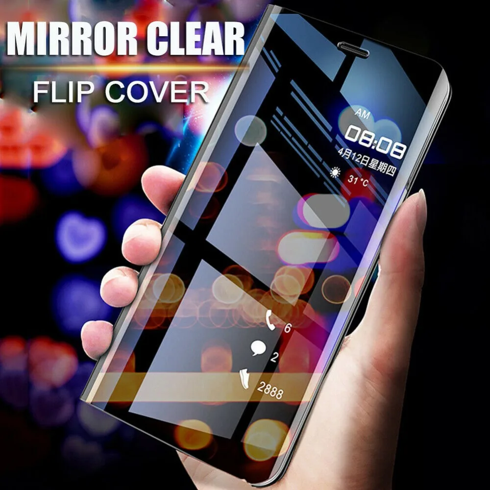 Чехол mi ror Smart View для Xiao Red 5 Plus Note Note5A Pocophone F1 4X 3 Pro Prime 8 SE 6 кожаный флип-чехол |
