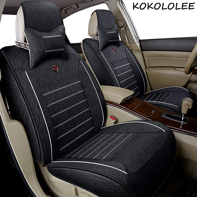 Универсальные льняные чехлы для сидений kokololee Ford все модели focus fiesta s max mondeo explorer