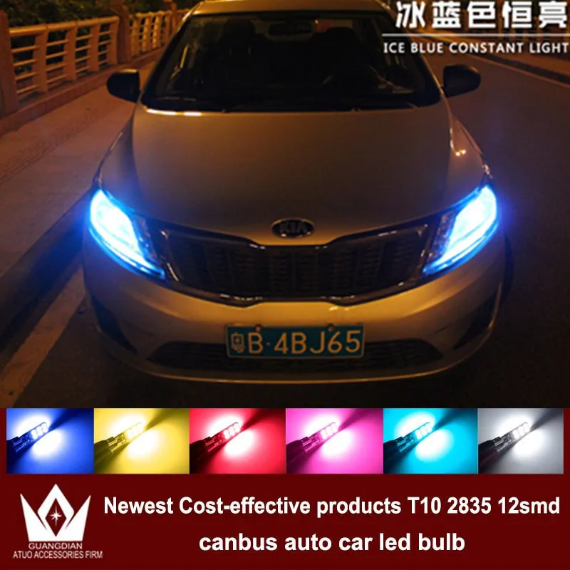Автомобильные габаритные огни Tcart 4 шт./лот T10 2835 12smd для Kia Rio1 2 K2 Ceed K3 K5 Forte Sportage Cerato