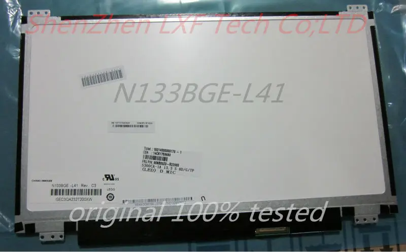 Бесплатная доставка для ASUS S300CA S300C тонкая панель вверх + вниз винтовые отверстия N133BGE-L41 Rev. C3 Новый 13,3 