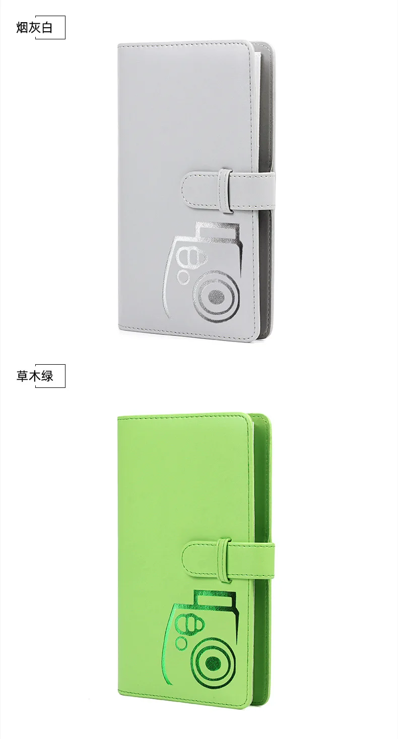 96 Pockets PU Leather Instant Photo Album Picture Case for Fujifilm Instax Mini8/9/7s/7C/25/70/90 3 inch Mini Film Photo Album