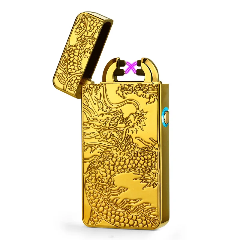 2018 новейшая электронная Usb зарядка двойная дуга Зажигалка плазменная импульсная