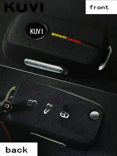 Новый замшевый чехол для автомобильных ключей из ТПУ VW Golf Bora Jetta POLO GOLF Passat Skoda Octavia