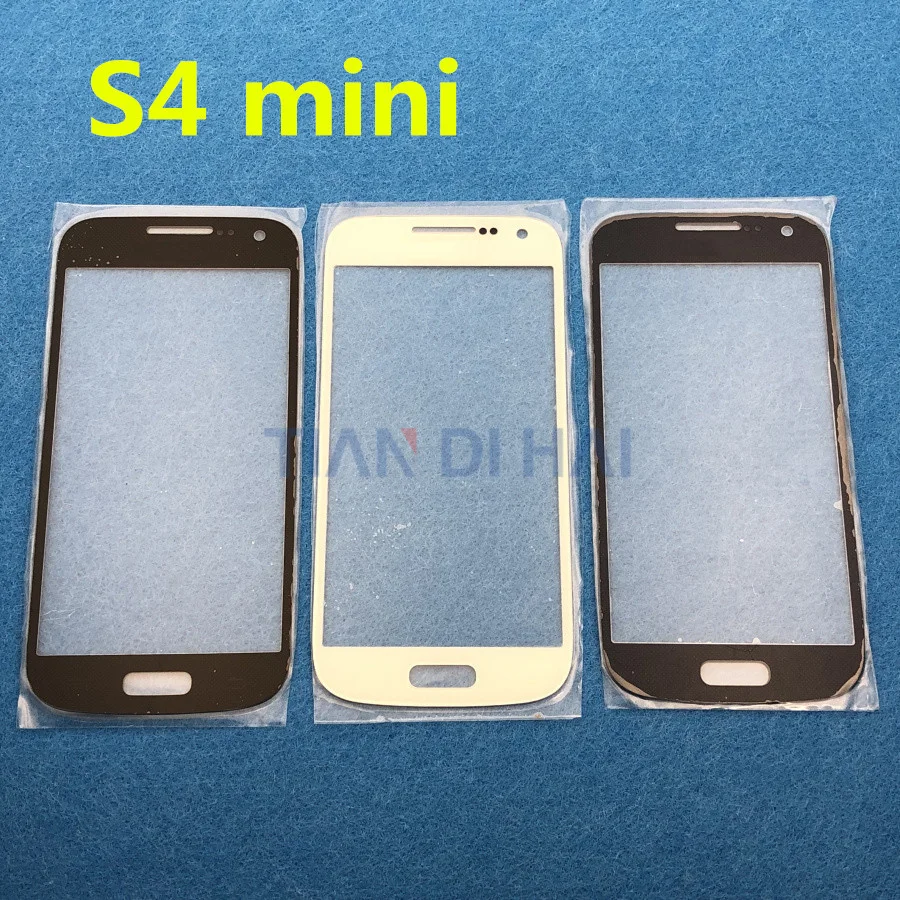 1 шт. S4mini передняя внешняя стеклянная линза экран для Samsung Galaxy S4 Mini i9190 i9192 i9195