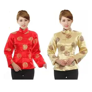 Традиционная китайская одежда для женщин и мужчин, топы, праздничный костюм вечерние, 2019