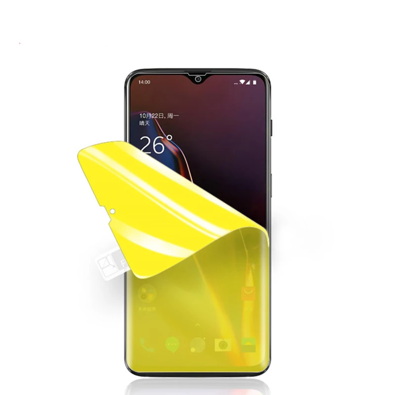 EXUNTON 3 шт для Oneplus 6 6T 5T 3T 3D полное покрытие ультратонкая Супер Прозрачная мягкая