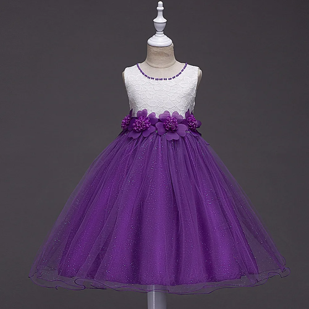 Cielarko Girls Dress Shiny Children Lace Party Dresses Pageant Baby Birthday Vestidos Ball Gowns Kids Wedding Clothing for Girl | Детская