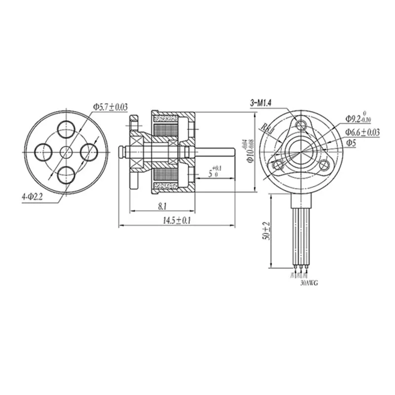 Happymodel SE0703 15000KV 1S бесщеточный двигатель для радиоуправляемого дрона FPV гоночного
