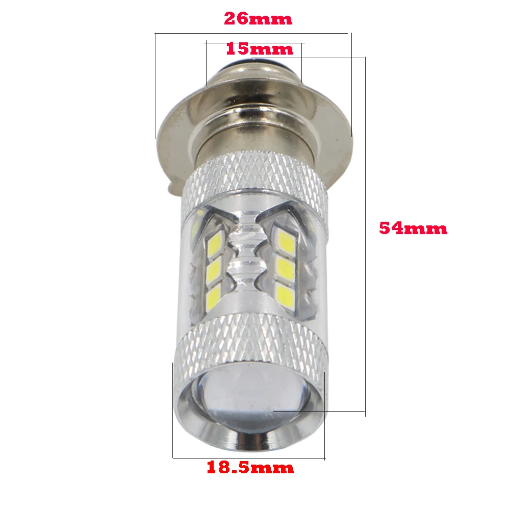 YSY мотоциклетная фара P15D H6M 80 Вт 16SMD светодиодный супер яркий Мощный мотоцикл стоп