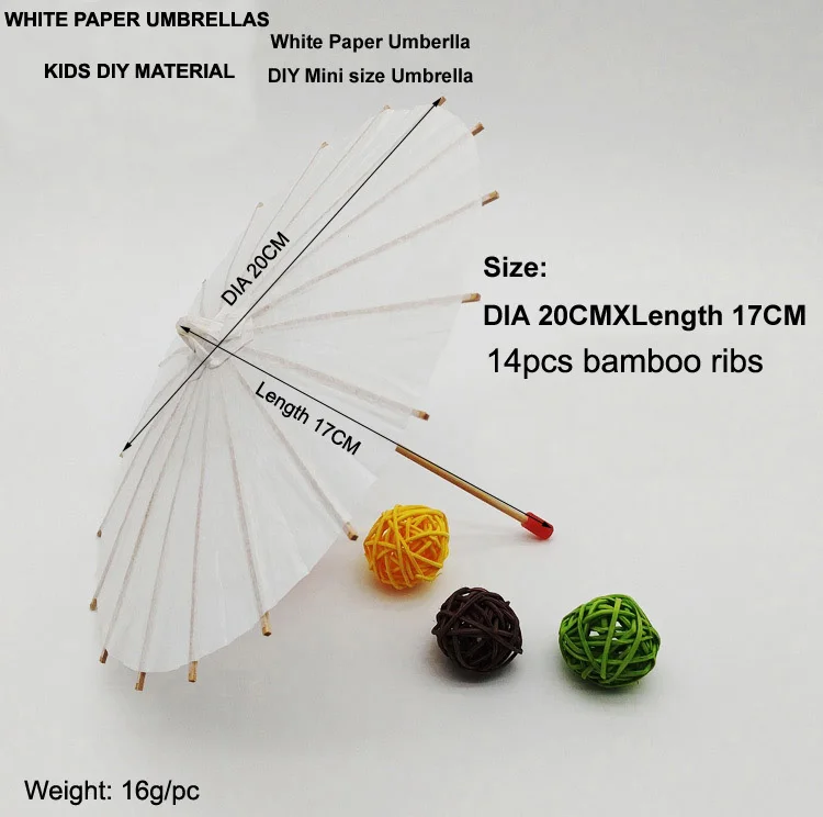 50pcs/lot New White Color Long-handle Outdoor Wedding Paper Parasols Chinese Craft Umbrellas | Дом и сад