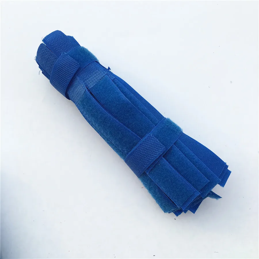 Royal blue 50 шт. 2*18 см цветная волшебная лента жгут проводов лента для кабеля галстук шнур компьютерный сматыватель кабеля кабельные стяжки Крюк Петля Крепежная лента - Цвет: Royal blue