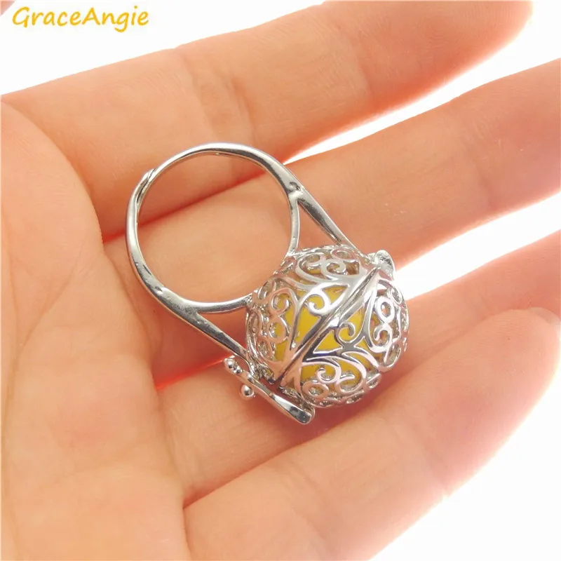 GraceAngie 1 шт. высококачественное медное кольцо открывающаяся клетка медальон