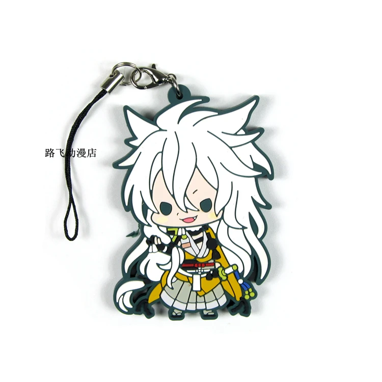 Touken Ranbu Online Ishikirimaru Kashuu Kiyomitsu tsurвнешu Kuninaga Mikazuki Munechika экшн-фигурка резиновый брелок