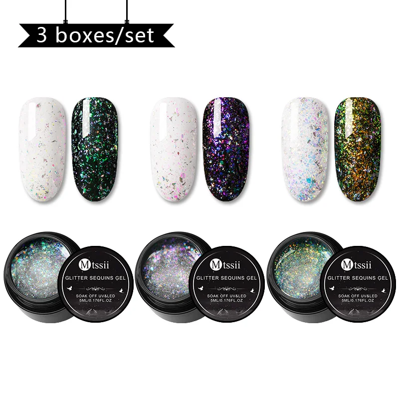 Mtssii блеск для губ Хамелеон Гель-лак UV Soak Off Nail Art Лак Стойкий цвет покрытие живопись гель 5 мл гель для ногтей с блестками лак