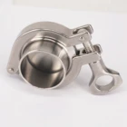 Набор санитарных наконечников для труб 38 мм, тройной зажим 1,5 дюйма, тройной зажим, силиконовая прокладка, Концевая крышка, нержавеющая сталь 304 для домашнего пивоварения