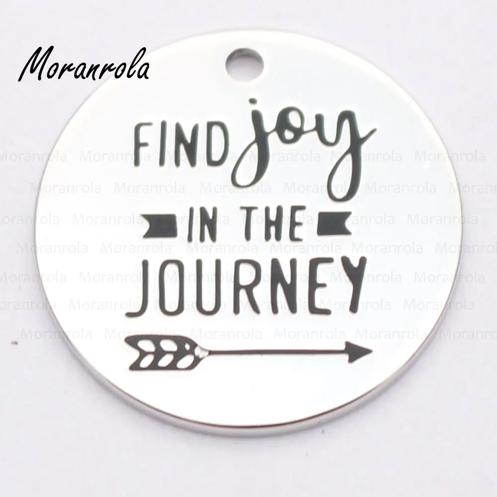 Новое поступление &quotFind joy in the journey&quot ожерелье и брелок Шарм ручная печать