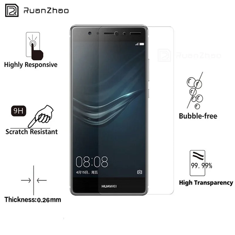 2.5D Закаленное стекло для Huawei P10 P20 Lite P20Pro Защита экрана Honor 8 nova3E Защитная пленка